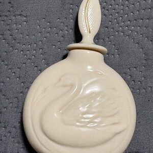 Vintage Lenox Cream Swan Perfume Bottle